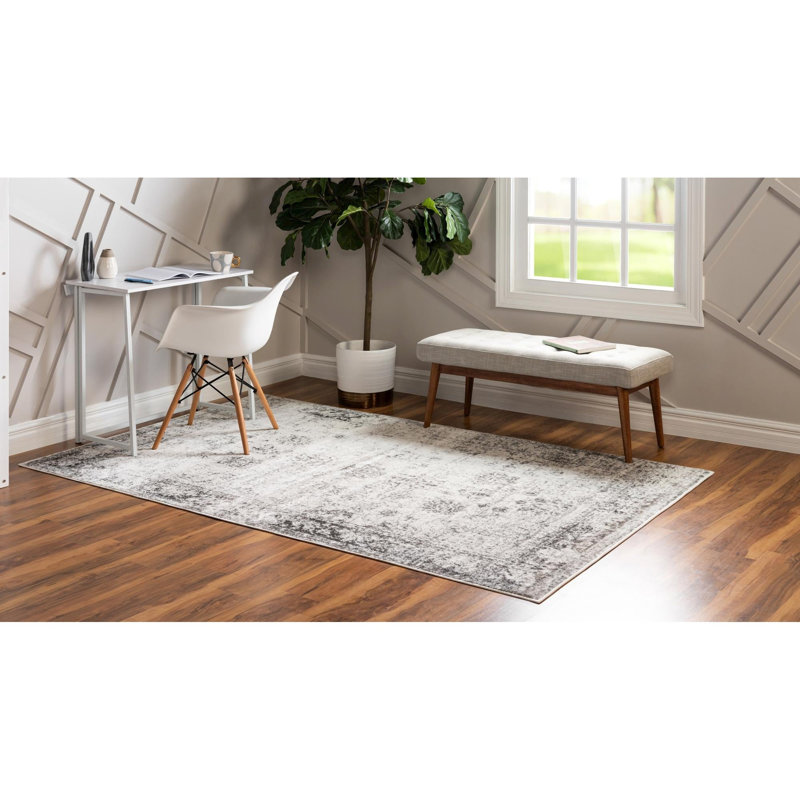 Mistana™ Brandt Floral Gray Rug & Reviews Wayfair